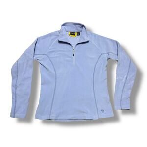 Mountain Hardware Fleece Pullover Womens Large Purple Lilac 1/4 Zip Outdoor Sz L